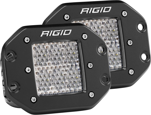 Rigid Industries - Rigid Industries Diffused Flush Mount Pair D-Series Pro - 512513 - Image 1