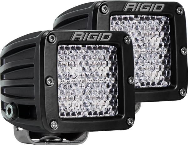 Rigid Industries - Rigid Industries Diffused Surface Mount Black Pair D-Series Pro - 202513 - Image 1
