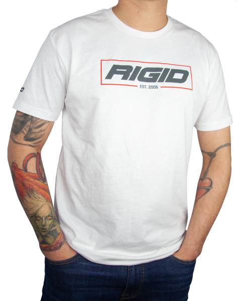 Rigid Industries - RIGID T Shirt Established 2006 Medium White - 1050 - Image 1