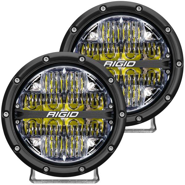 Rigid Industries - Rigid Industries 360-Series 6 Inch Led Off-Road Drive Beam White Backlight Pair - 36204 - Image 1