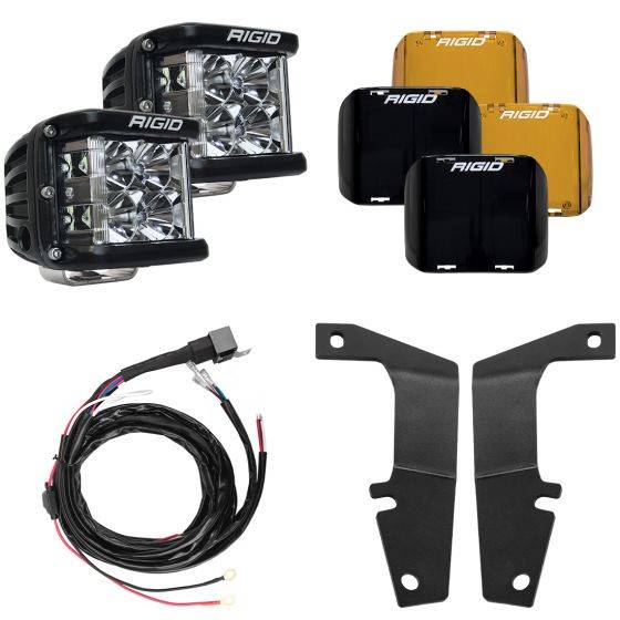 Rigid Industries - Rigid Industries 2010-2020 Toyota 4Runner A-Pillar Light Kit, Includes D-SS Flood - 46703 - Image 1