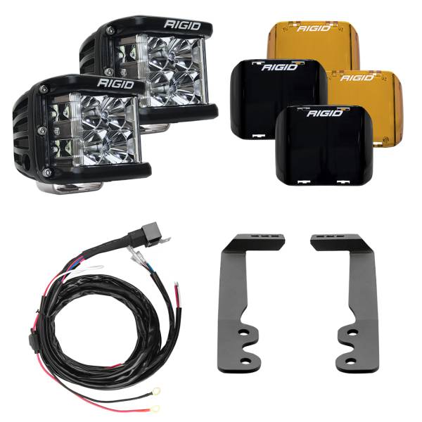 Rigid Industries - Rigid Industries 2022+ Toyota Tundra D-SS Series A-Pillar Lighting Kit - 46808 - Image 1