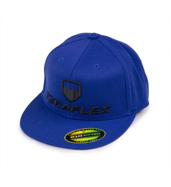 TeraFlex - Premium FlexFit Flat Visor Hat Royal Blue Large / XL TeraFlex - Image 1