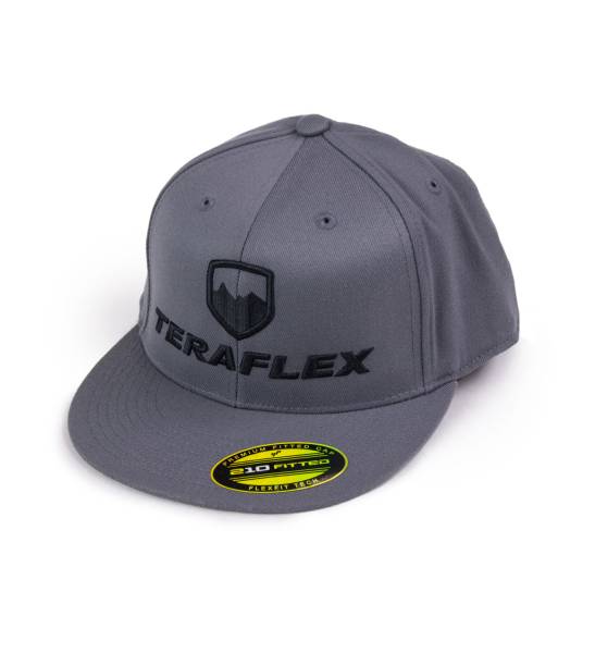 TeraFlex - Premium FlexFit Flat Visor Hat Dark Gray Large / XL TeraFlex - Image 1