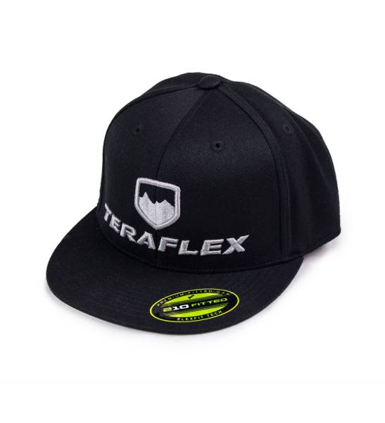 TeraFlex - Premium FlexFit Flat Visor Hat Black Large / XL TeraFlex - Image 1