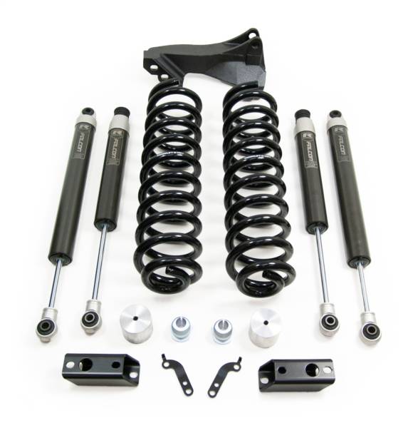 ReadyLift - ReadyLift Coil Spring Leveling Kit 2.5 in. Front Lift w/Falcon 1.1 Monotube Front/Rear Shocks Front Track Bar Bracket - 46-20253 - Image 1