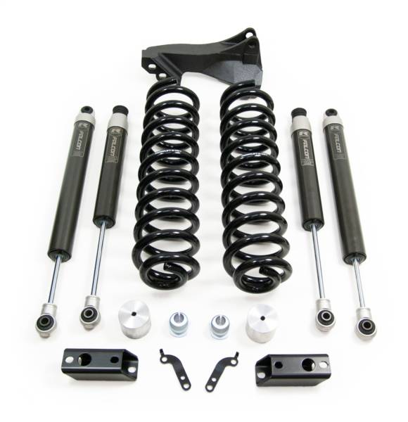 ReadyLift - ReadyLift Coil Spring Leveling Kit 2.5 In. Coil Spring Front Lift w/Falcon 1.1 Monotube Front/Rear Shocks Front Track Bar Bracket - 46-27240 - Image 1