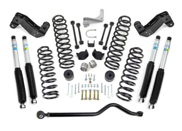 ReadyLift - ReadyLift Coil Spring Leveling Kit 4 in. Front w/Adjustable Track Bar Caster Correction Bracket Exhaust Spacer w/Bilstein Shocks - 69-6404 - Image 1