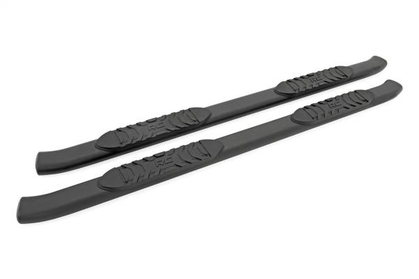 Rough Country - Rough Country Oval Nerf Step Bar Pair Black Incl. Hardware - 21007 - Image 1