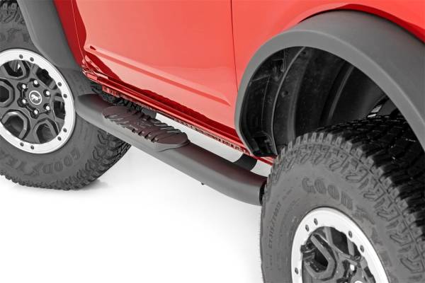 Rough Country - Rough Country Oval Nerf Step Bar Black For 2 Doors Models - 21012 - Image 1