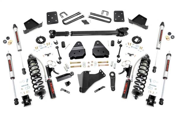 Rough Country - Rough Country Coilover Coversion Lift Kit 4.5 in. Lift Driveshaft Coilover V2 Shocks - 55058 - Image 1