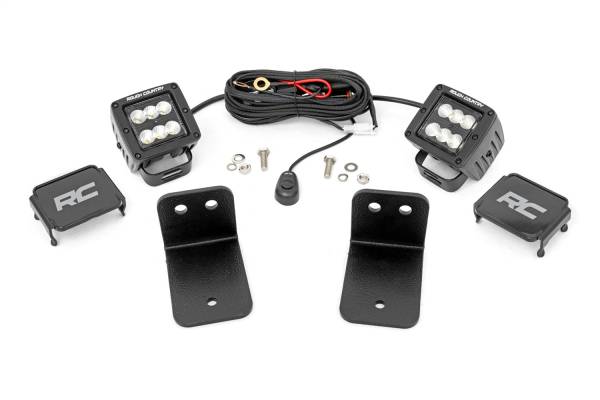 Rough Country - Rough Country LED Kit Rear Facing 2 in. Up To 13500 Lumens Up To 140 Watts For Models 2018-2022 Intimidator GC1K 4WD - 95003 - Image 1
