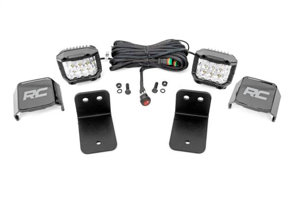 Rough Country - Rough Country LED Kit Rear Facing 3 in. Up To 13500 Lumens Up To 140 Watts For Models 2018-2022 Intimidator GC1K 4WD - 95004 - Image 1