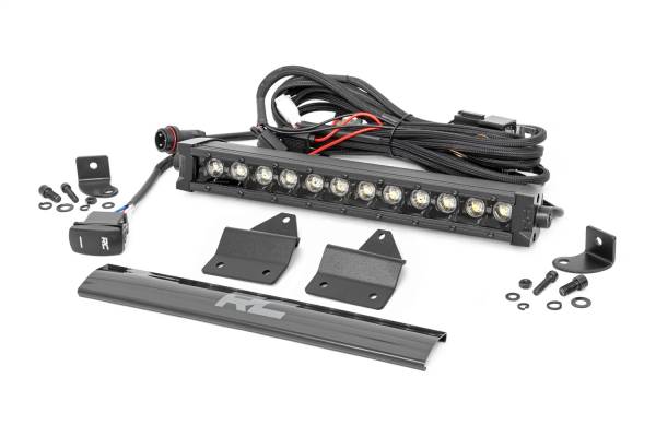 Rough Country - Rough Country LED Light Kit 12 in. w/DRL Hood Mount Single Row For Models 2018-2022 Intimidator GC1K 4WD - 95008 - Image 1