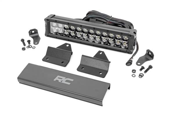 Rough Country - Rough Country LED Light Kit 12 in. w/DRL LED Hood Mount Dual Row For Models 2018-2022 Intimidator GC1K 4WD - 95010 - Image 1