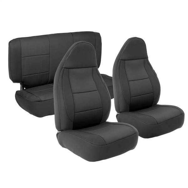 Smittybilt - Smittybilt Neoprene Seat Cover Black/Black Front/Rear - 471201 - Image 1