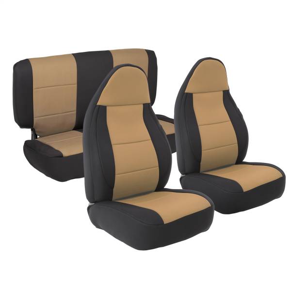 Smittybilt - Smittybilt Neoprene Seat Cover Light Tan Front/Rear - 471325 - Image 1