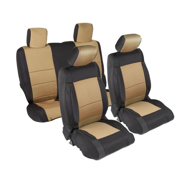 Smittybilt - Smittybilt Neoprene Seat Cover Tan/Black Front/Rear - 471425 - Image 1