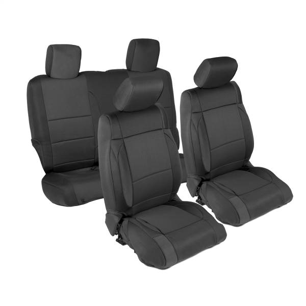 Smittybilt - Smittybilt Neoprene Seat Cover Black/Black Neoprene Front/Rear - 471501 - Image 1
