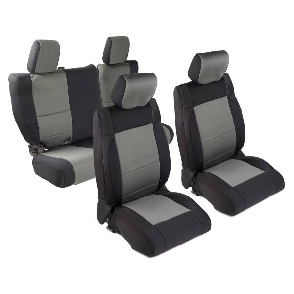 Smittybilt - Smittybilt Neoprene Seat Cover Black/Charcoal Front/Rear - 471622 - Image 1