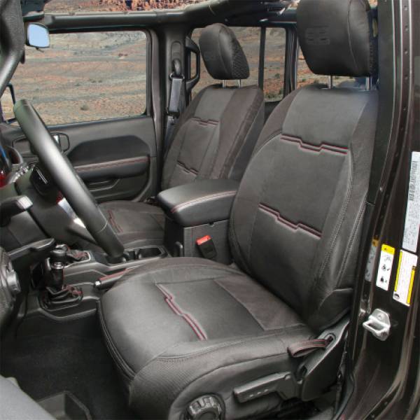 Smittybilt - Smittybilt Neoprene Seat Cover Black/Black Front/Rear Kit Gen 2 - 578101 - Image 1