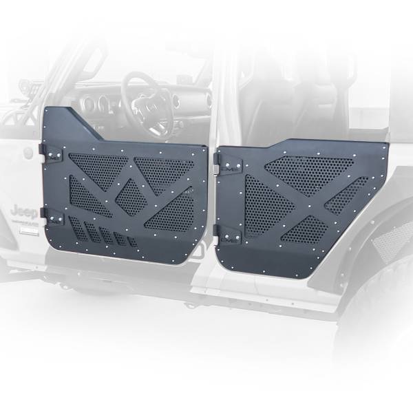 DV8 Offroad - DV8 Offroad Half Door with Aluminum Mesh; Front HDJL-01F - Image 1