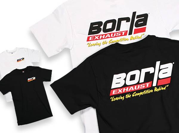 Borla - Borla Men's Motorsports Black T-Shirt - Small 21195 - Image 1