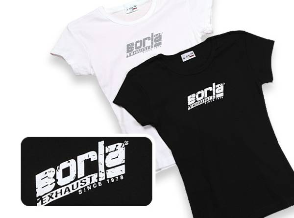 Borla - Borla Women's Distressed White Scoop Neck T-Shirt - Small 21267 - Image 1