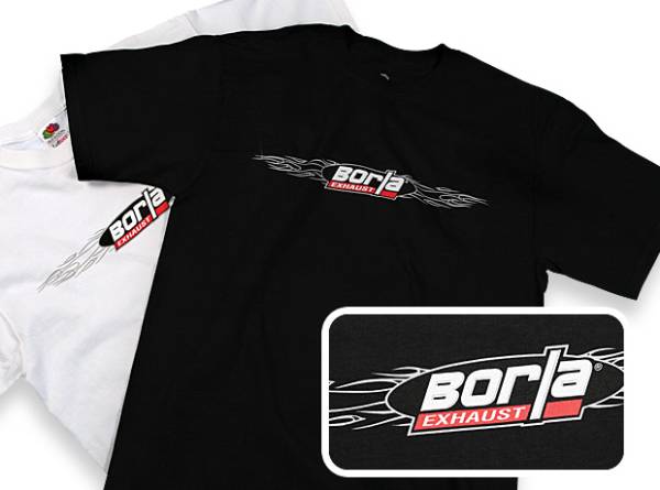 Borla - Borla Men's Wireframe Black Crew Neck T-Shirt - Medium 21291 - Image 1