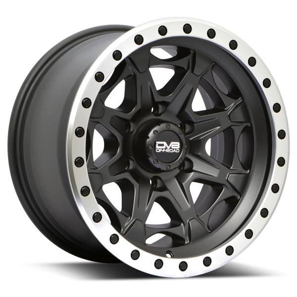 DV8 Offroad - DV8 Offroad 886 Sim Beadlock; Matte Black; 17 X 9; BP:6X139.7; OS:-12 886B-7908312 - Image 1