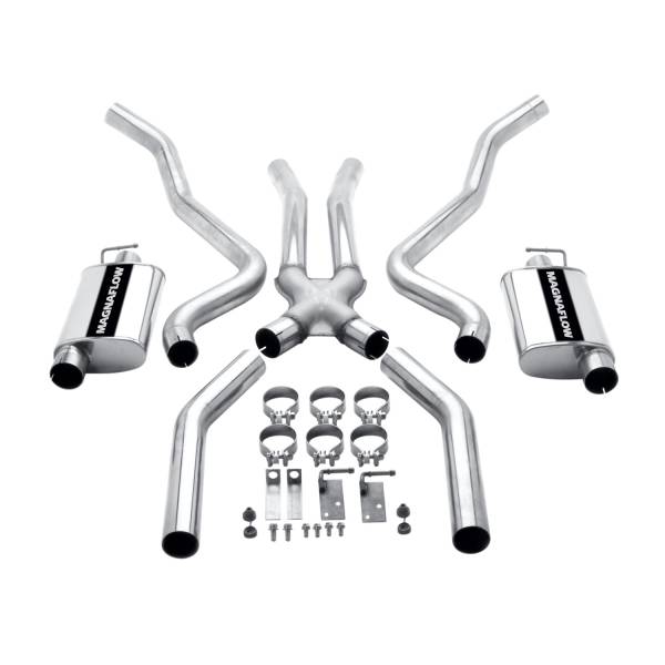 MagnaFlow Exhaust Products - MagnaFlow Exhaust Products Street Series Stainless Crossmember-Back System 15852 - Image 1