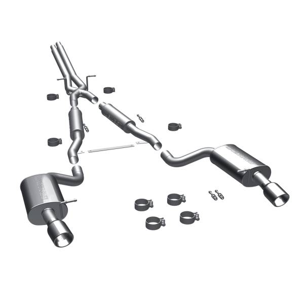 MagnaFlow Exhaust Products - MagnaFlow Exhaust Products Touring Series Stainless Cat-Back System 16493 - Image 1