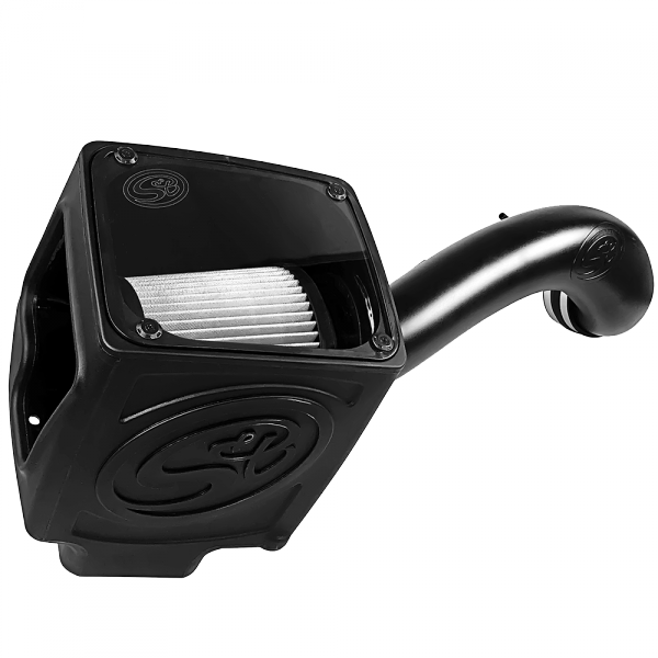 S&B - S&B Cold Air Intake For 16-19 Silverado/Sierra 2500, 3500 6.0L Dry Extendable White - 75-5110D - Image 1