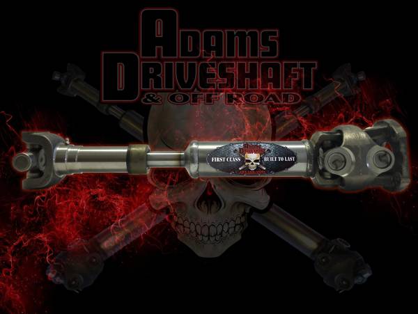 Adams Driveshaft - Adams Driveshaft Jeep TJ Rubicon Rear 1350 CV Driveshaft Extreme Duty Series - ASDTJ-1350CVR-SRUB - Image 1