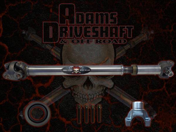 Adams Driveshaft - Adams Driveshaft YJ Front 1310 CV Driveshaft With T-Case Yoke And Seal Heavy Duty Series - ASDYJ-1310CVFC-G - Image 1