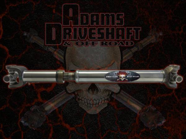Adams Driveshaft - Adams Driveshaft YJ Front Slip N Stub 1310 Driveshaft Heavy Duty Series - ASDYJ-1310SF-G - Image 1
