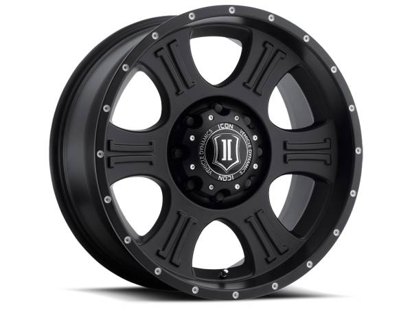 ICON Alloys - ICON ALLOYS SHIELD SAT BLK - 20 X 9 / 5 X 150 / 16MM / 5.625" BS - 1020905556SB - Image 1