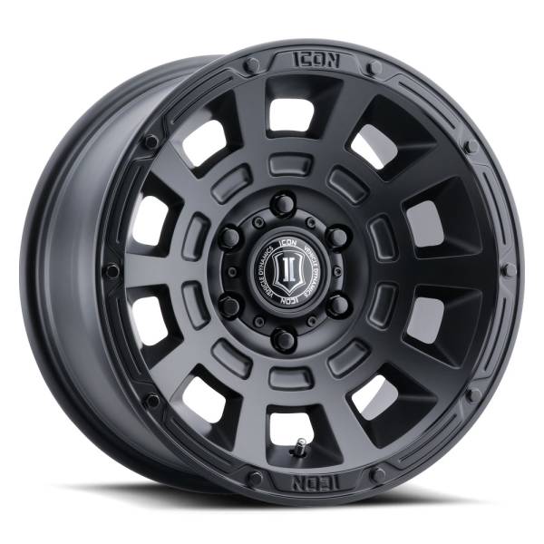 ICON Alloys - ICON ALLOYS THRUST SAT BLK - 17 X 8.5 / 6 X 135 / 6 MM / 5" BS - 2817856350SB - Image 1