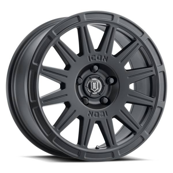 ICON Alloys - ICON ALLOYS RICOCHET SAT BLACK - 17 X 8 / 5 X 100 / 38 MM / 6" BS - 7017805060SB - Image 1