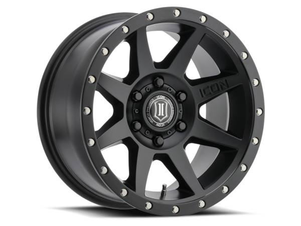 ICON Alloys - ICON ALLOYS REBOUND SAT BLK - 17 X 8.5 / 6 X 135 / 6MM / 5" BS - 1817856350SB - Image 1