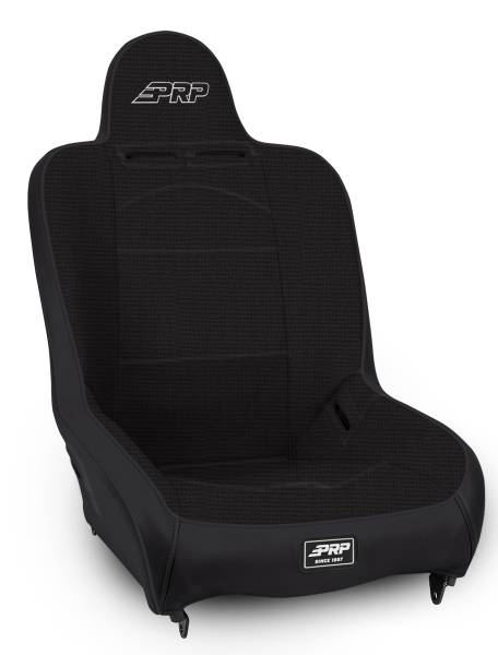 PRP Seats - PRP Premier High Back Suspension Seat (Two Neck Slots) - All Black - A100110-50 - Image 1