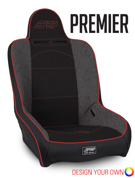 PRP Seats - PRP Premier High Back 4 In. XT Suspension Seat - Extra Wide - A100510 - Image 1