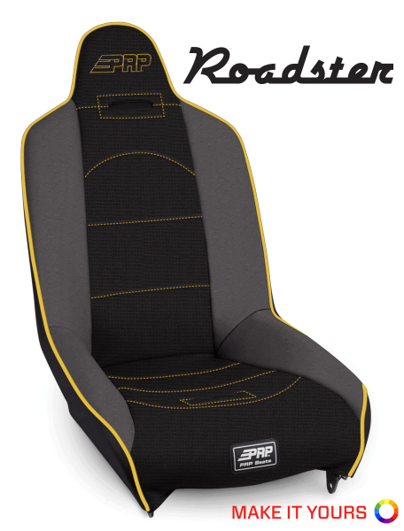 PRP Seats - PRP Roadster High Back 4In. Extra Tall Suspension Seat - A150310 - Image 1