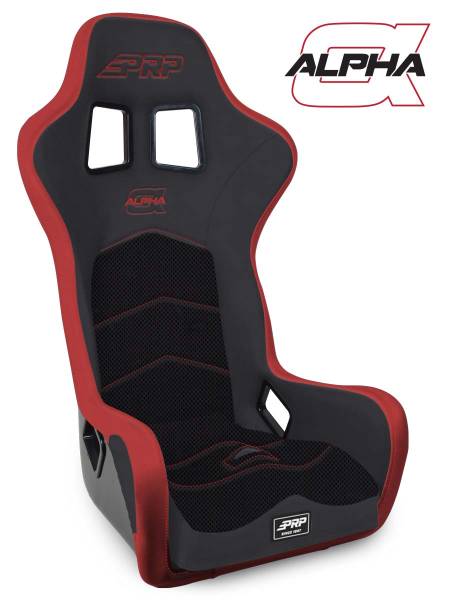 PRP Seats - PRP Alpha Composite Seat- Black/Red - A3901-204 - Image 1