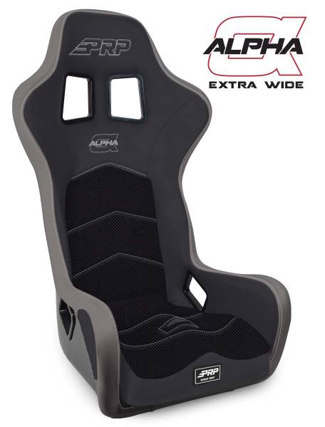 PRP Seats - PRP Alpha Composite Seat/Extra Wide- Black/Grey - A3902-203 - Image 1