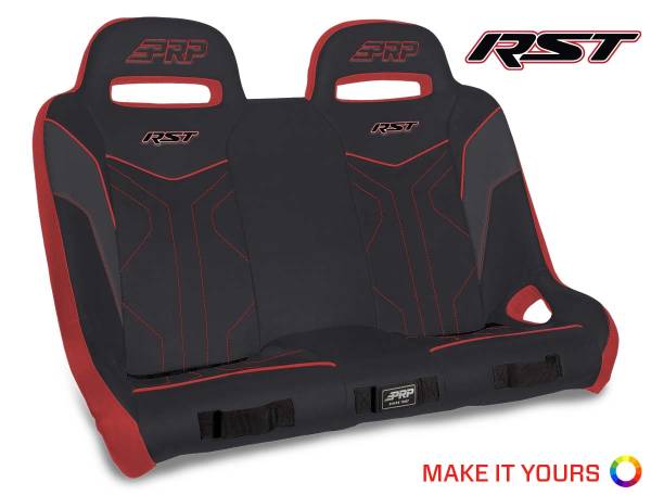 PRP Seats - PRP Polaris RZR XP4 1000/XP4 Turbo/XP4 Turbo S RST Rear Suspension Bench Seat - A4901-POR1K - Image 1