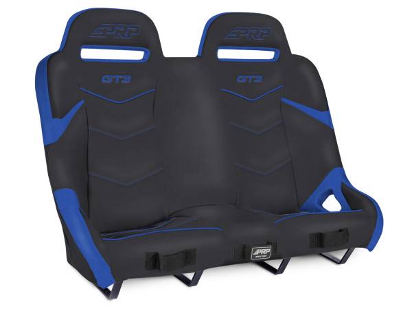PRP Seats - PRP Polaris RZR PRO XP4/PRO R4/Turbo R4 GT3 Rear Suspension Bench Seat- Black/Blue - A74-PORXP-V - Image 1