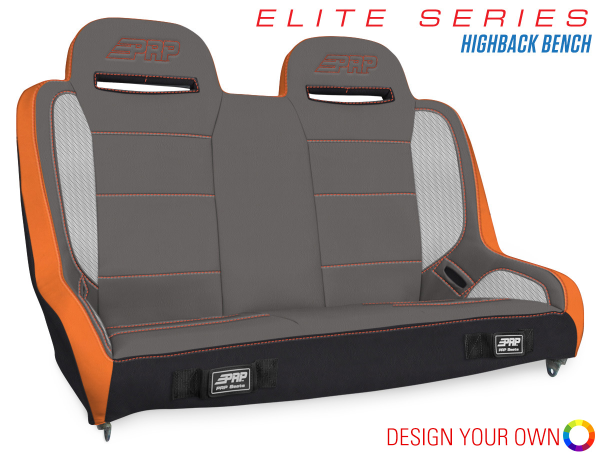 PRP Seats - PRP Elite Series High Back Rear Suspension Bench Seat (40-53In.) - A9210 - Image 1