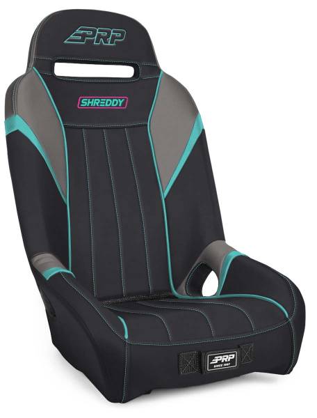 PRP Seats - PRP Shreddy GT/S.E. Suspension Seat - Black/Teal - SHRDYA5701-01 - Image 1