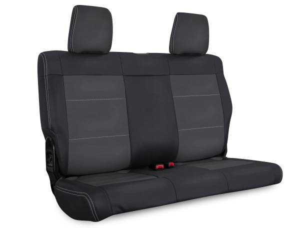 PRP Seats - PRP 07-10 Jeep Wrangler JK Rear Seat Covers/2 door - Black/Grey - B017-03 - Image 1